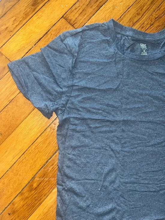 Frye Blue Crewneck T-Shirt - NWOT - Picture 2 of 6